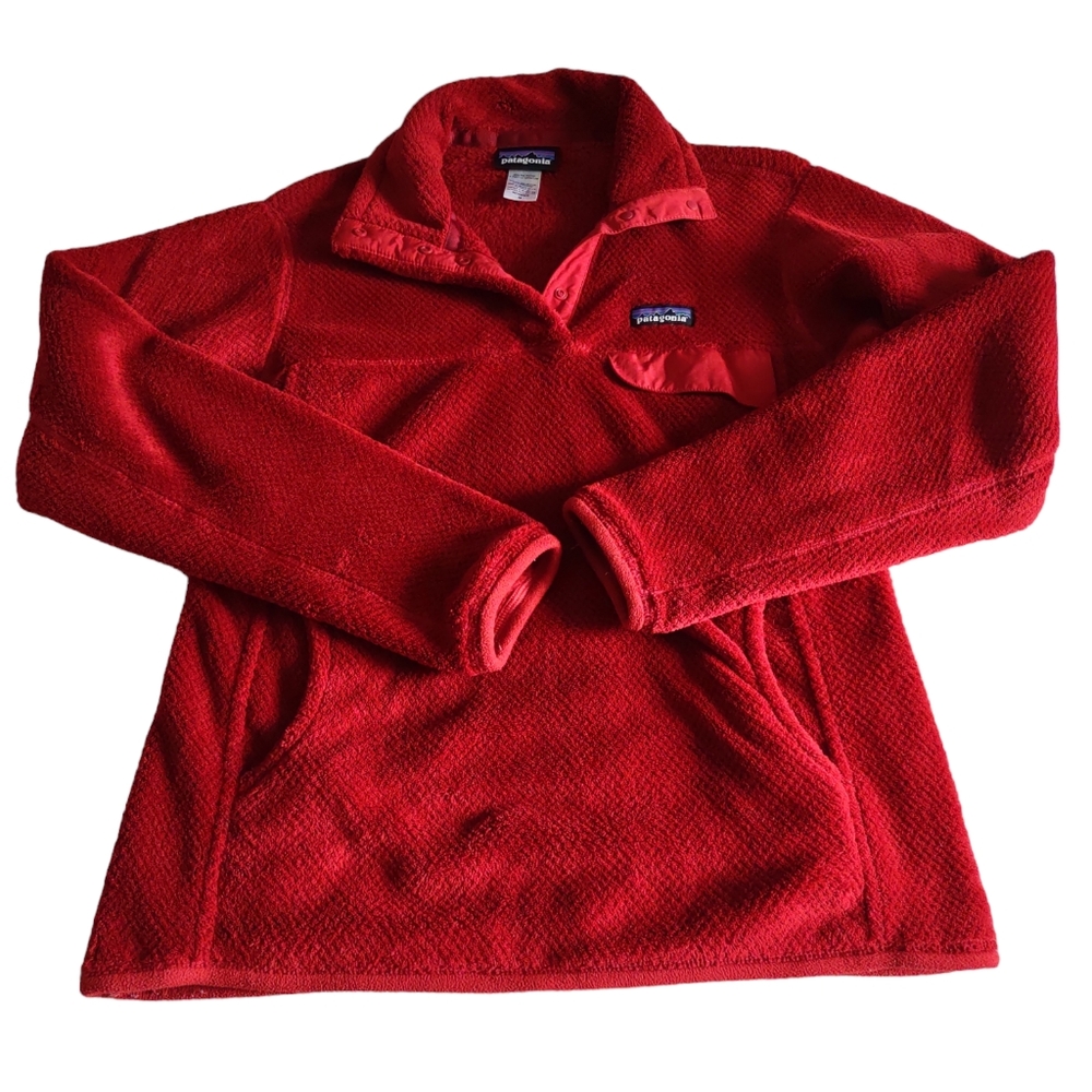 Patagonia Snap-T Fleece Pullover Women's Medium Red